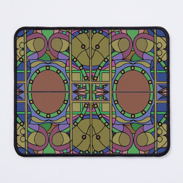 Item preview, Stained Glass Window Layers - Blue background designed and sold by Joseph Bangsund.