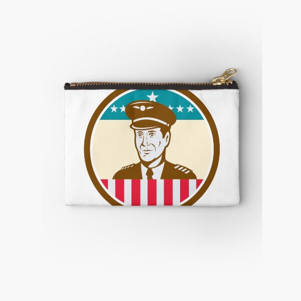 Item preview, Airline Pilot Aviator USA Flag Circle Retro designed and sold by patrimonio.