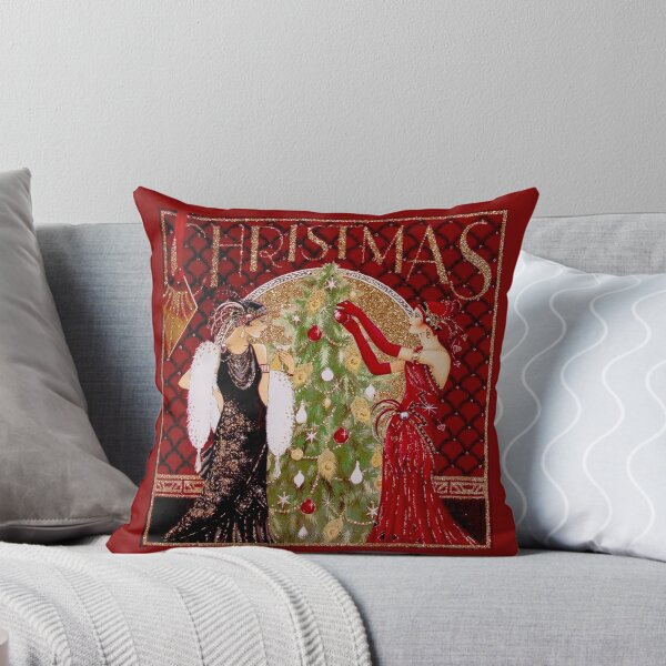 Item preview, FLAPPERS : Vintage Decorating A Christmas Tree Print designed and sold by posterbobs.