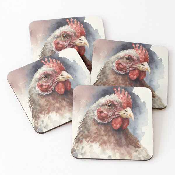 Item preview, Water colour hen designed and sold by BloodRubyz.