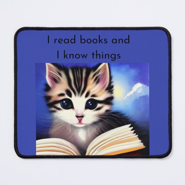 Item preview, reading cat designed and sold by FineArtworld7.