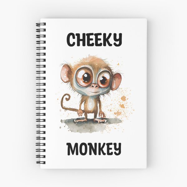 Item preview, Cheeky Monkey Cute Watercolor Monkey Design designed and sold by CGSGraphics.