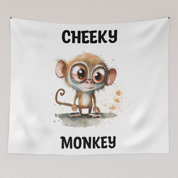Item preview, Cheeky Monkey Cute Watercolor Monkey Design designed and sold by CGSGraphics.