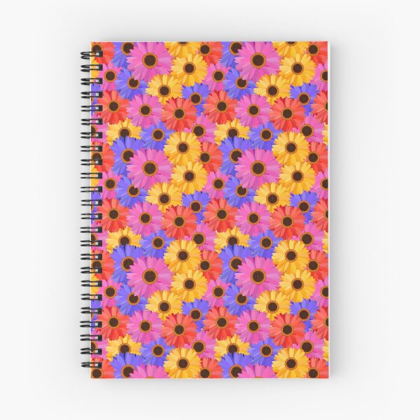 Item preview, Gerber Gerbera daisy Garberia flowers yellow pink purple orange flower floral designed and sold by BookGeekNJ.