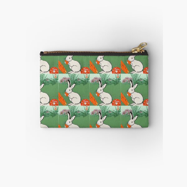 Item preview, Cutest White Bunny American Fuzzy Lop Bunny with Carrot Prosperous New Year designed and sold by wigobun.