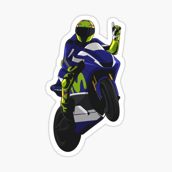 Download Valentino Rossi Perfecting a Signature Wheelie Stunt