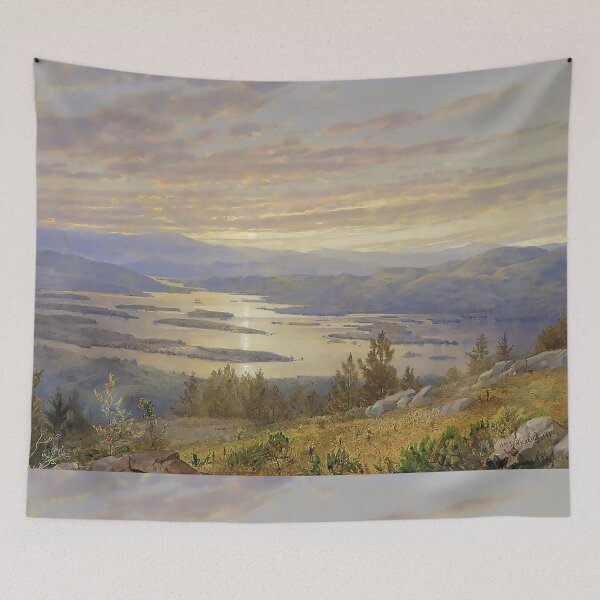 Item preview, Sunset painting, Sunset Artwork, Lake Squam from Red Hill designed and sold by danaJG.