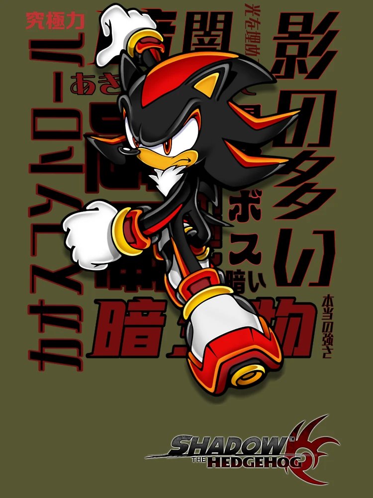 Shadow The Hedgehog Blushing T Shirt 100% Pure Cotton Shadow Hedgehog Shadow  The Hedgehog The Hedgehog Smile Fanart - T-shirts - AliExpress