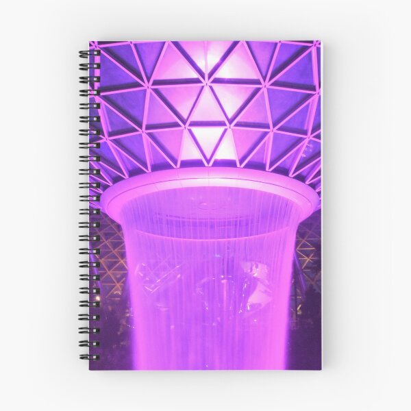 Item preview, Jewel Waterfall at Singapore Changi airport aerial view at night under lights designed and sold by mark-taylor.
