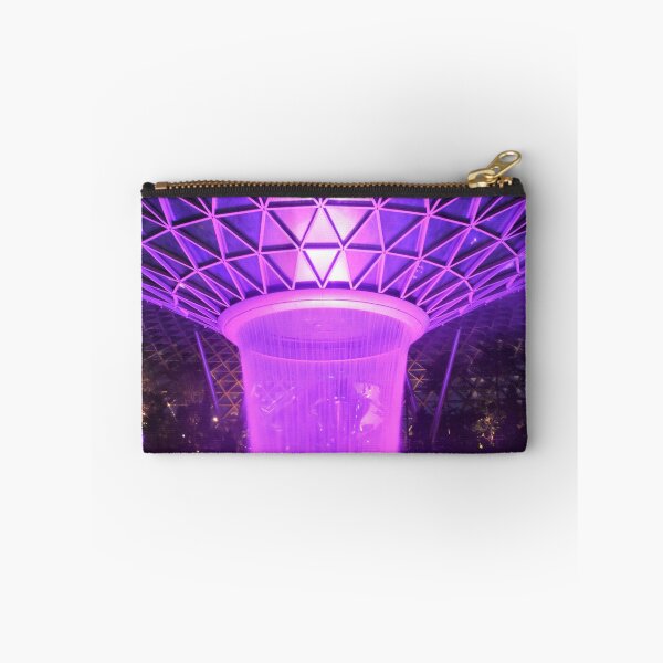 Item preview, Jewel Waterfall at Singapore Changi airport aerial view at night under lights designed and sold by mark-taylor.