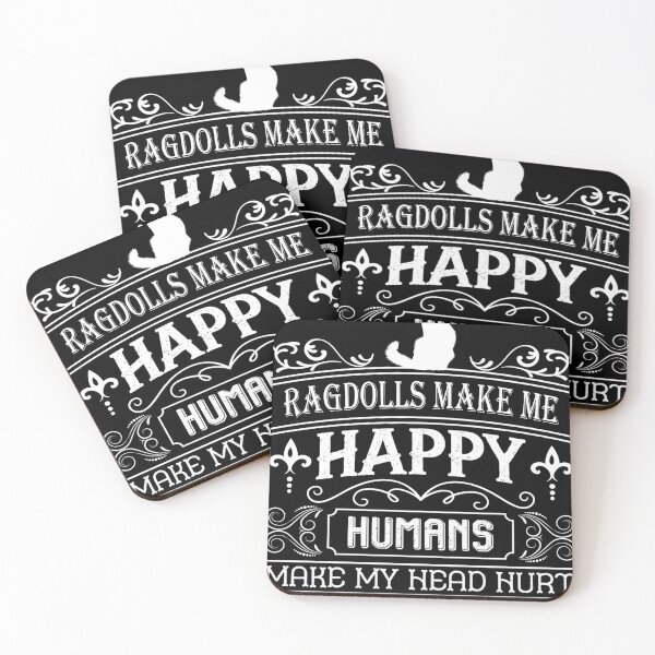 Item preview, Ragdolls make me happy humans make my head hurt Christmas designed and sold by Cheffsspecials.