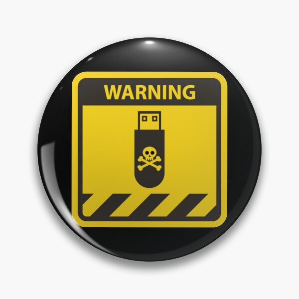 Item preview, Warning not to use USB Pen Drive - USB Flash Drive - Virus V2 designed and sold by clubtee.