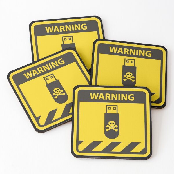 Item preview, Warning not to use USB Pen Drive - USB Flash Drive - Virus V2 designed and sold by clubtee.