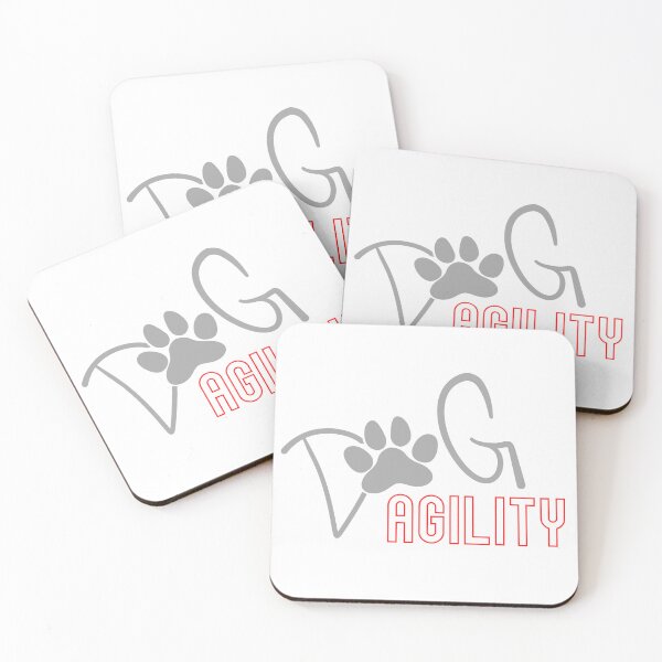 Item preview, Dog agility in red and gray designed and sold by PausePapote.