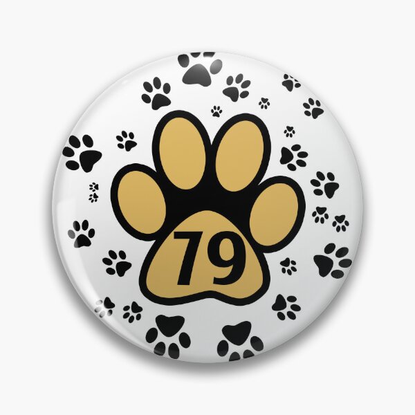 Item preview, 79 - number with animal paws designed and sold by MadandMean.