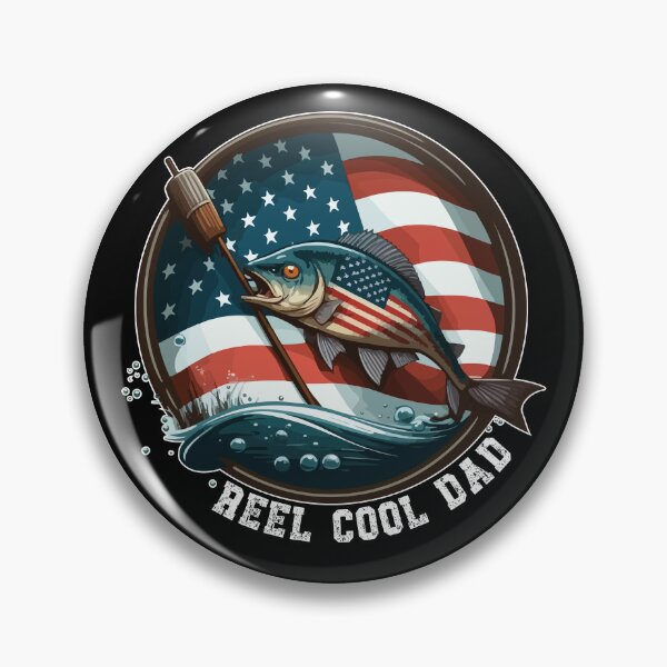 Item preview, Vintage Usa Flag Fathers Day Fishing Reel Cool designed and sold by vectrus.