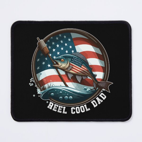 Item preview, Vintage Usa Flag Fathers Day Fishing Reel Cool designed and sold by vectrus.