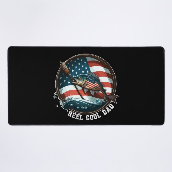 Item preview, Vintage Usa Flag Fathers Day Fishing Reel Cool designed and sold by vectrus.