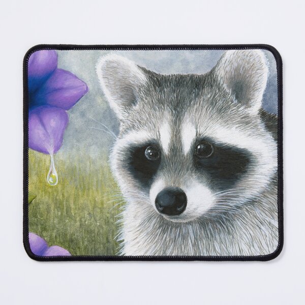 Item preview, Raccoon 20 Purple Flower designed and sold by artbylucie.
