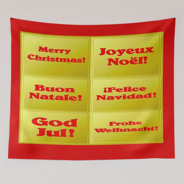 Item preview, MERRY CHRISTMAS : Multiple Language Print designed and sold by posterbobs.
