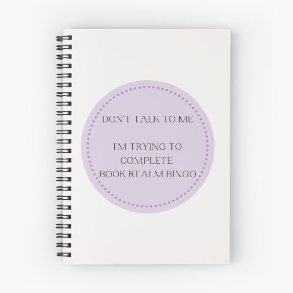 Item preview, Don't Talk To Me. I'm Trying To Complete Book Realm Bingo designed and sold by TheBookRealm.