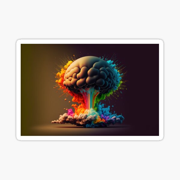 Dream about atom bomb Sticker