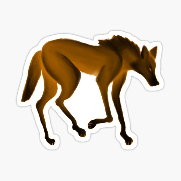 "Maned wolf" Sticker for Sale by Redbubble