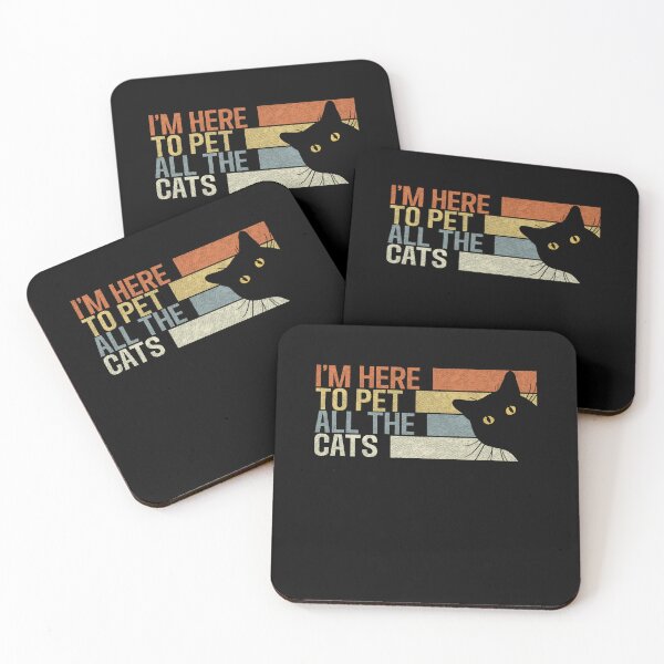 Item preview, I'm Here To Pet All The Cats. Funny cats lovers  designed and sold by ahmed2751989.