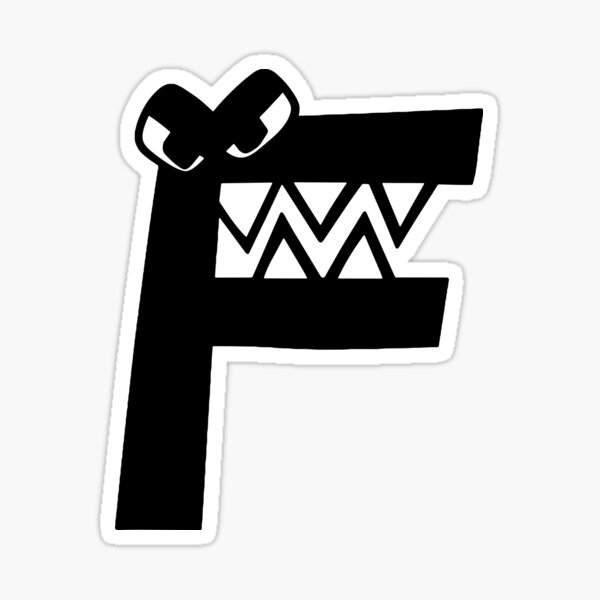 F Alphabet Lore Fan Kids - Alphabet - Sticker