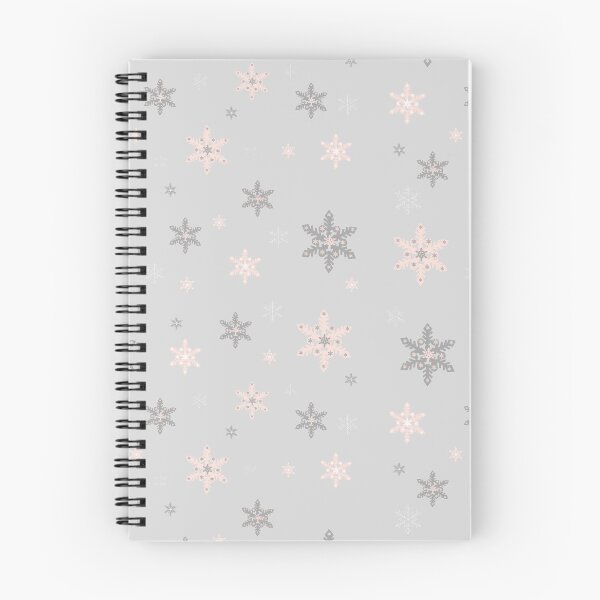 Item preview, Grey And Pink Snowflakes Pattern designed and sold by Manou-S.