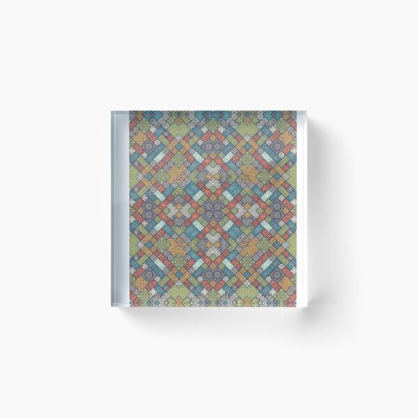 Item preview, Sarilmak Patchwork Colorful detail of quilt   designed and sold by GaganWalla.