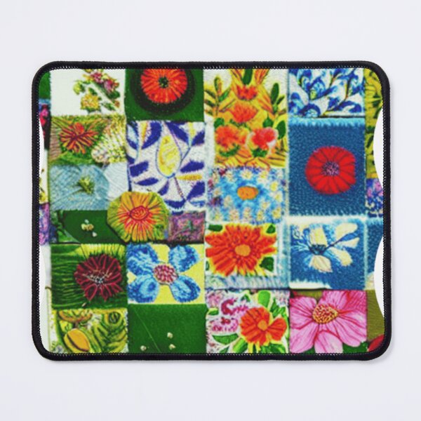 Item preview, Sarilmak Patchwork Colorful detail of quilt designed and sold by GaganWalla.