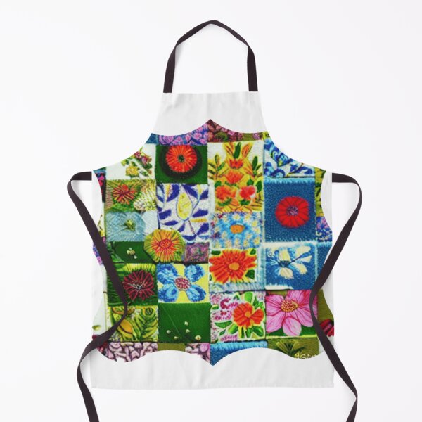Item preview, Sarilmak Patchwork Colorful detail of quilt designed and sold by GaganWalla.