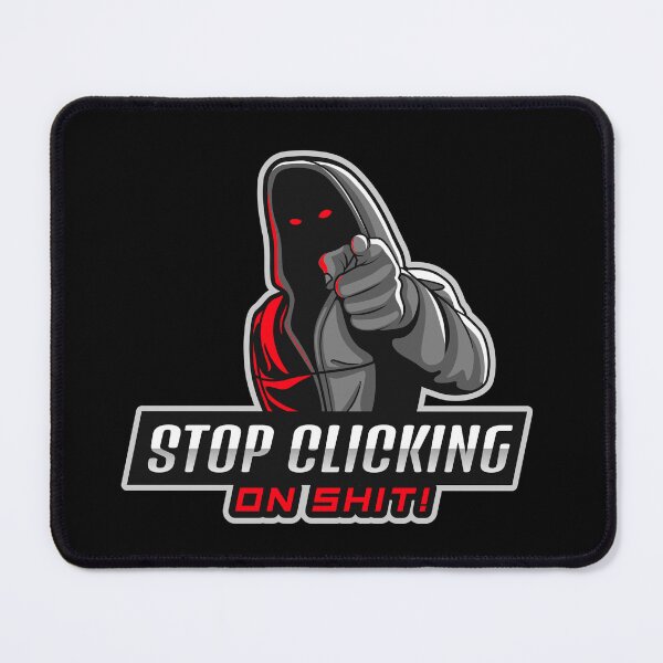 Item preview, Deja de hacer clic en mierda - Tech Humor - Rojo designed and sold by clubtee.