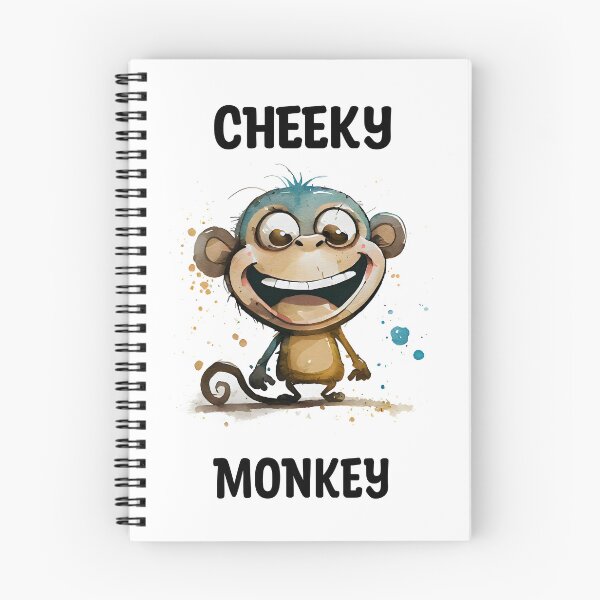 Item preview, Cheeky Monkey Cute Watercolor Monkey Design with Text designed and sold by CGSGraphics.