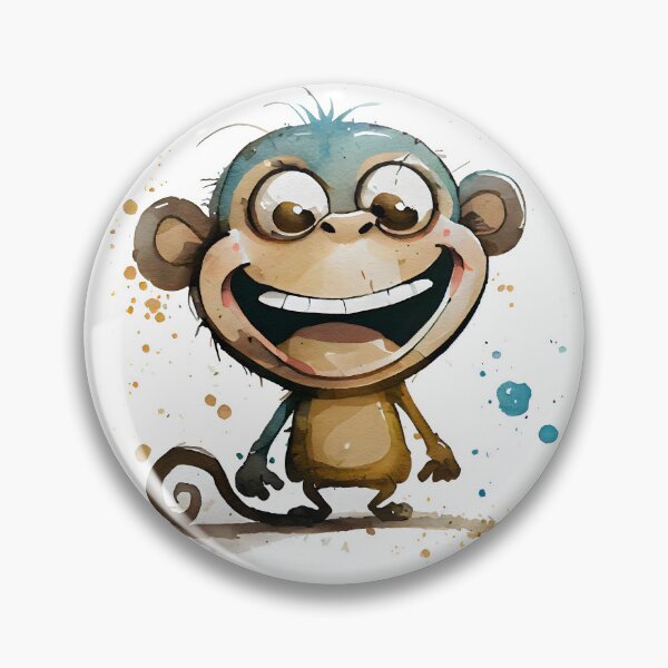 Item preview, Cheeky Monkey Cute Watercolor Monkey Design with Text designed and sold by CGSGraphics.