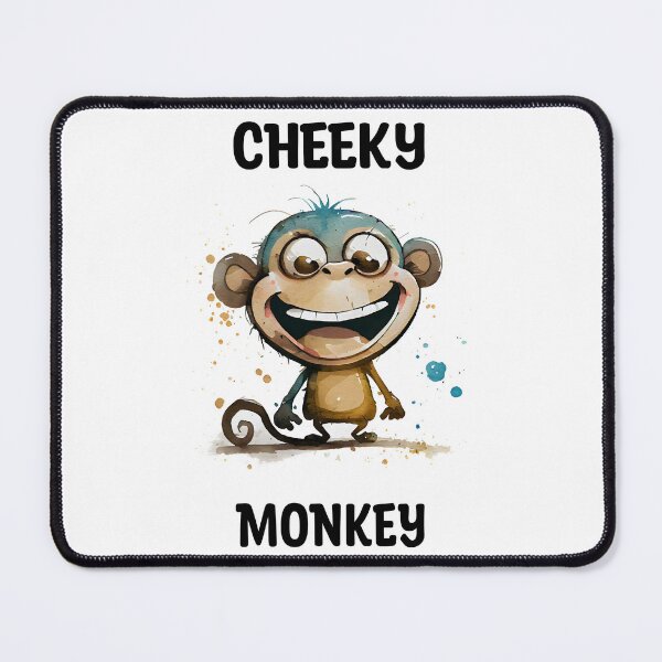 Item preview, Cheeky Monkey Cute Watercolor Monkey Design with Text designed and sold by CGSGraphics.