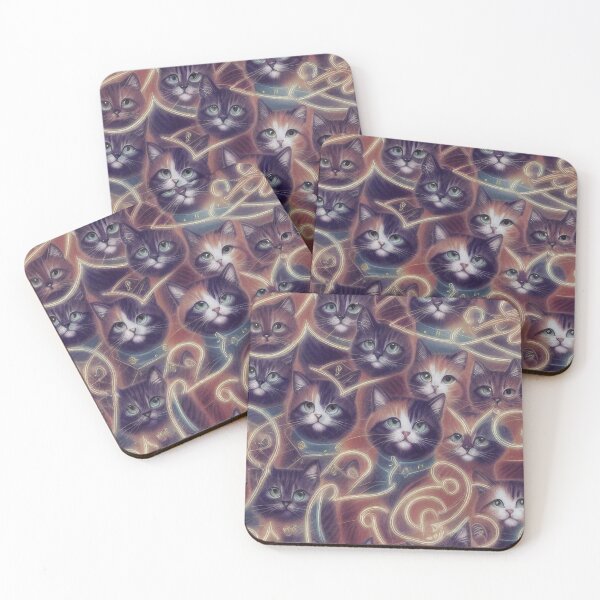 Item preview, Magic Swirl Cats designed and sold by FantasyPatterns.