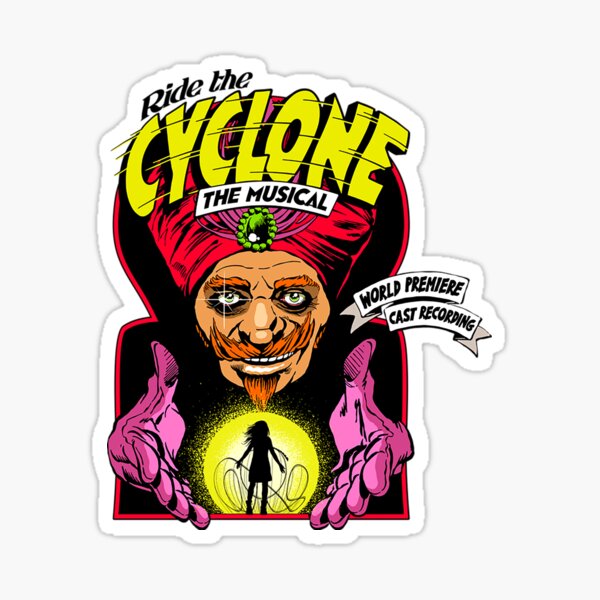"Ride the Cyclone" Sticker for Sale by PiArtist Redbubble