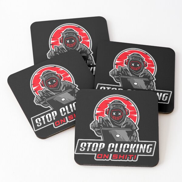 Item preview, Stop Clicking on Shit - Tech Humor - Red V2 designed and sold by clubtee.