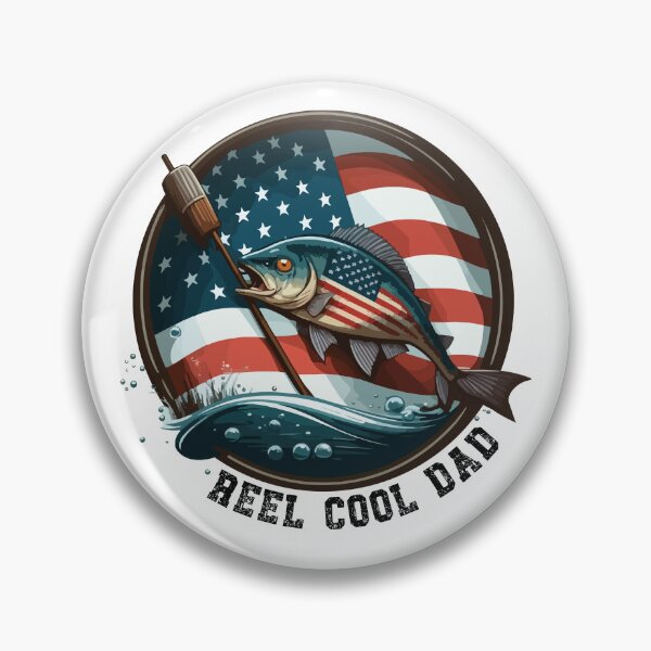 Item preview, Vintage Usa Flag Fathers Day Fishing Reel Cool black designed and sold by vectrus.