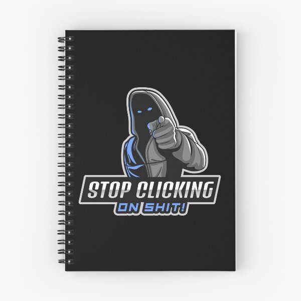 Item preview, Stop Clicking on Shit - Tech Humor - Blue  designed and sold by clubtee.