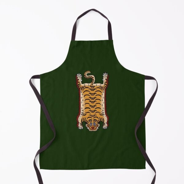 Item preview, TIBETAN TIGER RUG 1-green designed and sold by BEATRIZ ABAITUA.