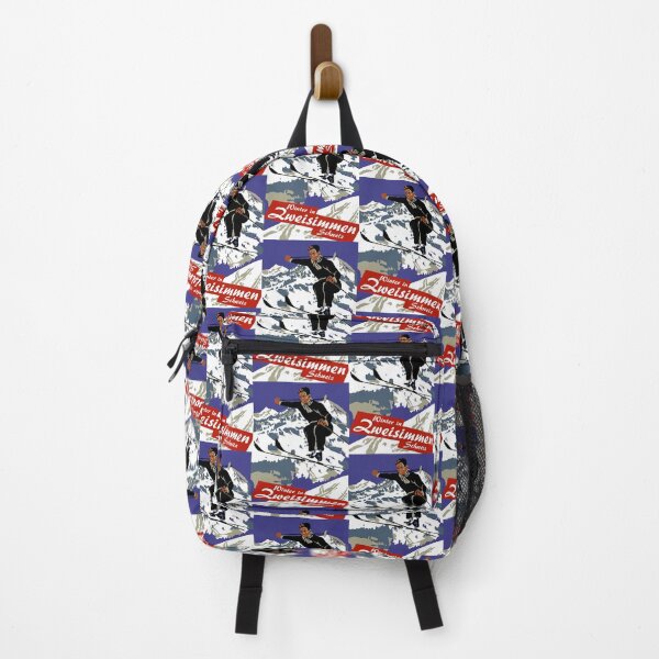 Item preview, Winter in Zweisimmen Schweiz retro designed and sold by aapshop.