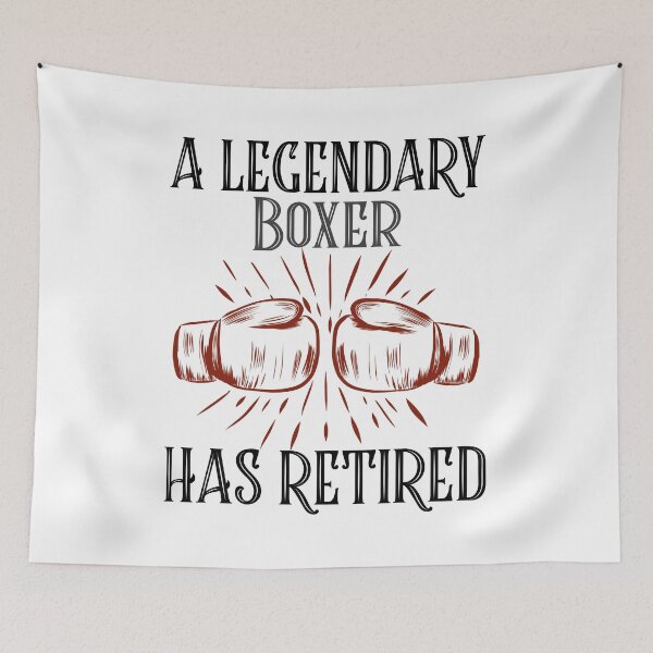 Item preview, A Legendary Boxer Has Retired designed and sold by Studioapartment.