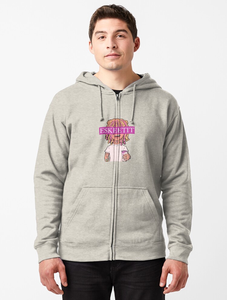 lil pump pink hoodie