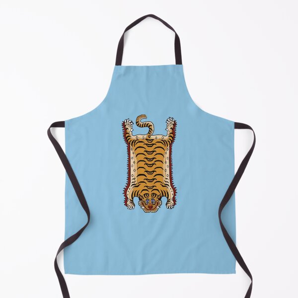 Item preview, TIBETAN TIGER RUG 1-light blue designed and sold by BEATRIZ ABAITUA.