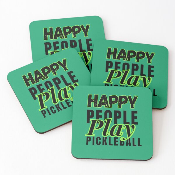 Item preview, HAPPY PEOPLE ALWAYS PLAY PICKLEBALL,FUNNY PICKLEBALL QUOTE FOR PICKLEBALL LOVERS, HAPPY PEOPLE PLAY PICKLEBALL  designed and sold by Reddiamond3 ⭐⭐⭐⭐⭐.