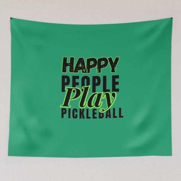 Item preview, HAPPY PEOPLE ALWAYS PLAY PICKLEBALL,FUNNY PICKLEBALL QUOTE FOR PICKLEBALL LOVERS, HAPPY PEOPLE PLAY PICKLEBALL  designed and sold by Reddiamond3 ⭐⭐⭐⭐⭐.