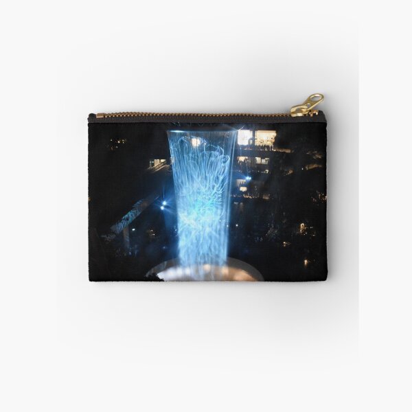 Item preview, Jewel Waterfall at Singapore Changi airport aerial view at night under light effects designed and sold by mark-taylor.